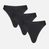 Cloud Cotton Thong in Black (Pack)
